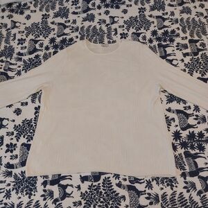 Talbots White Long Sleeve Sweater